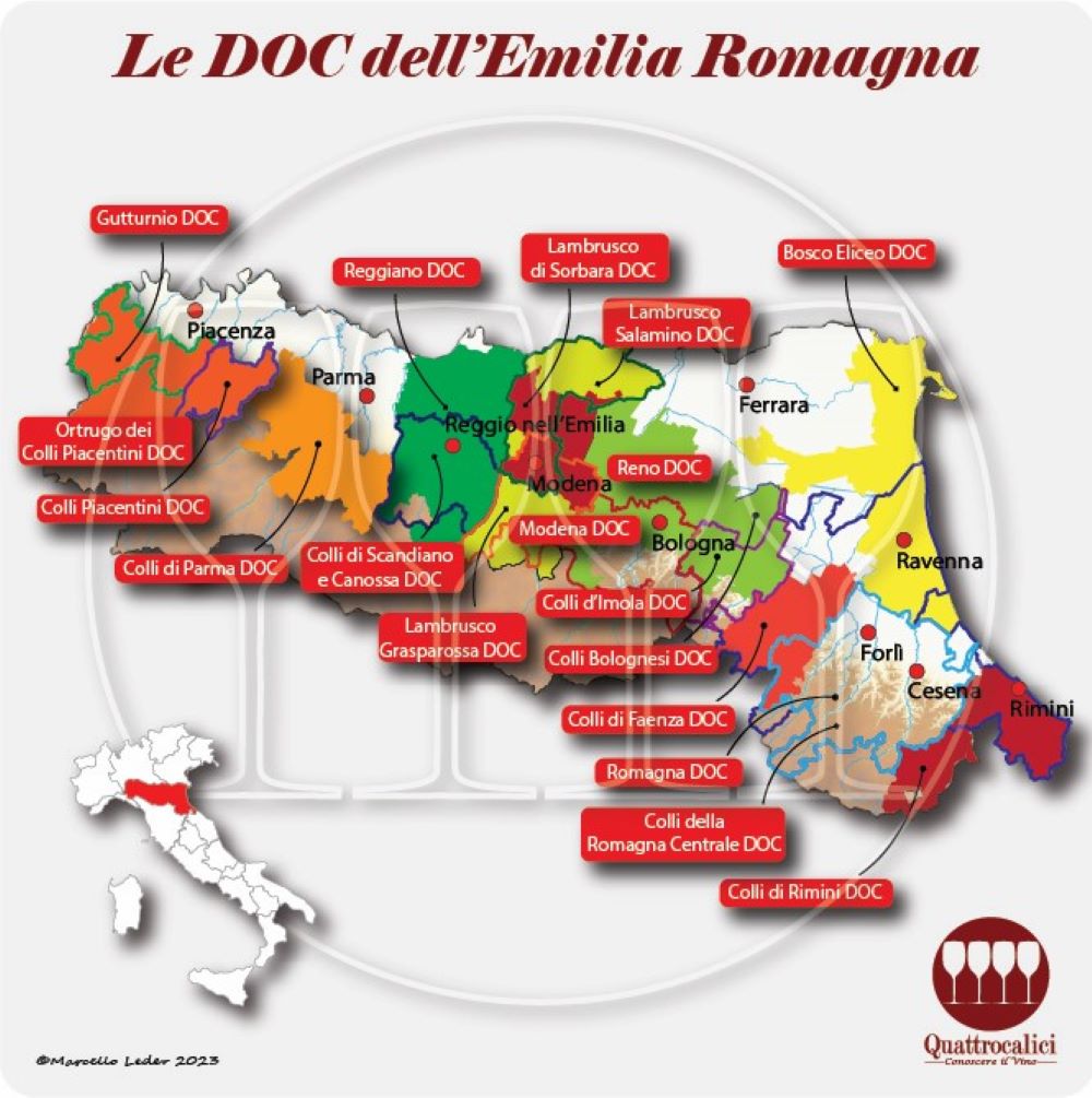 Le DOC dell'Emilia-Romagna