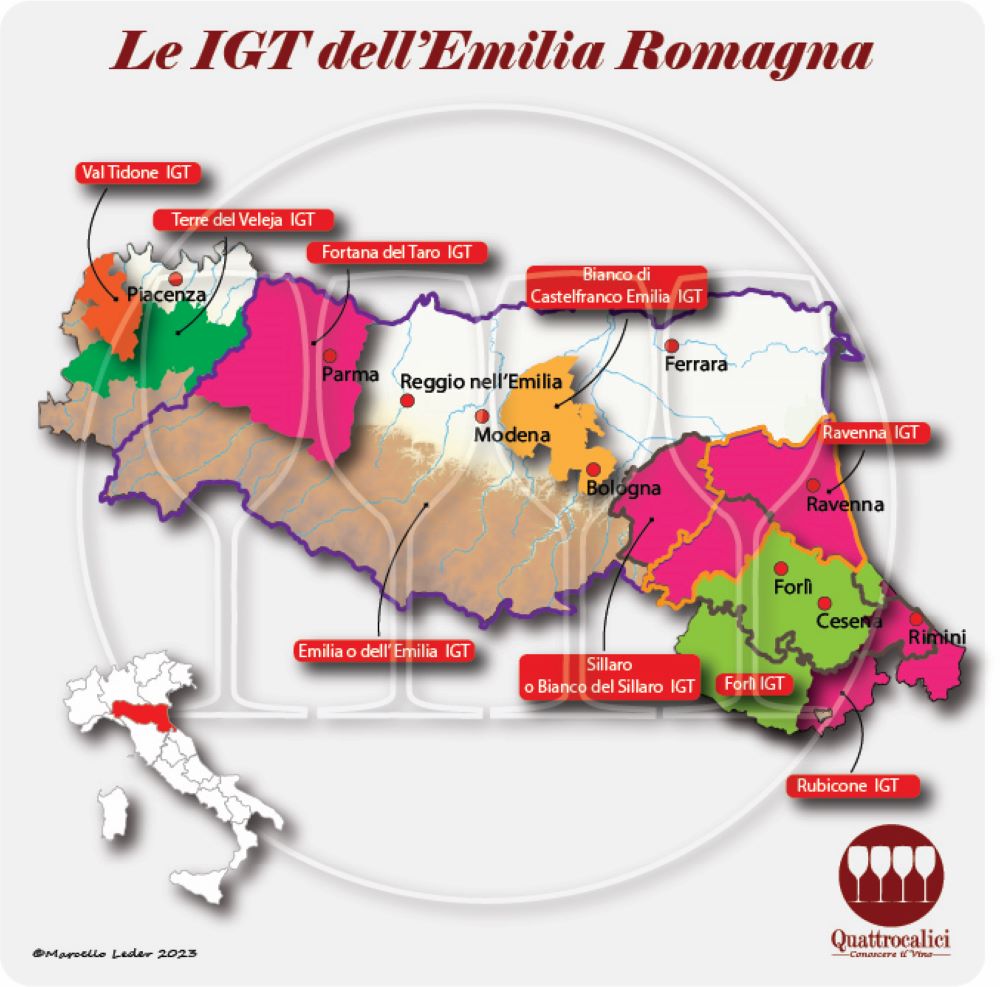 Le IGT dell'Emilia-Romagna