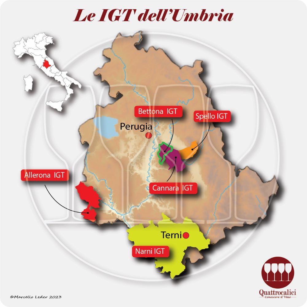 Le IGT dell'Umbria