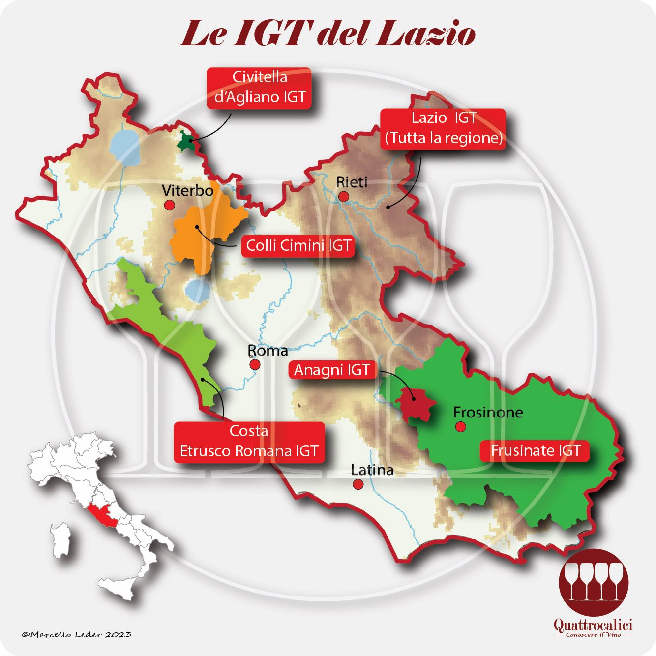 Le IGT del Lazio