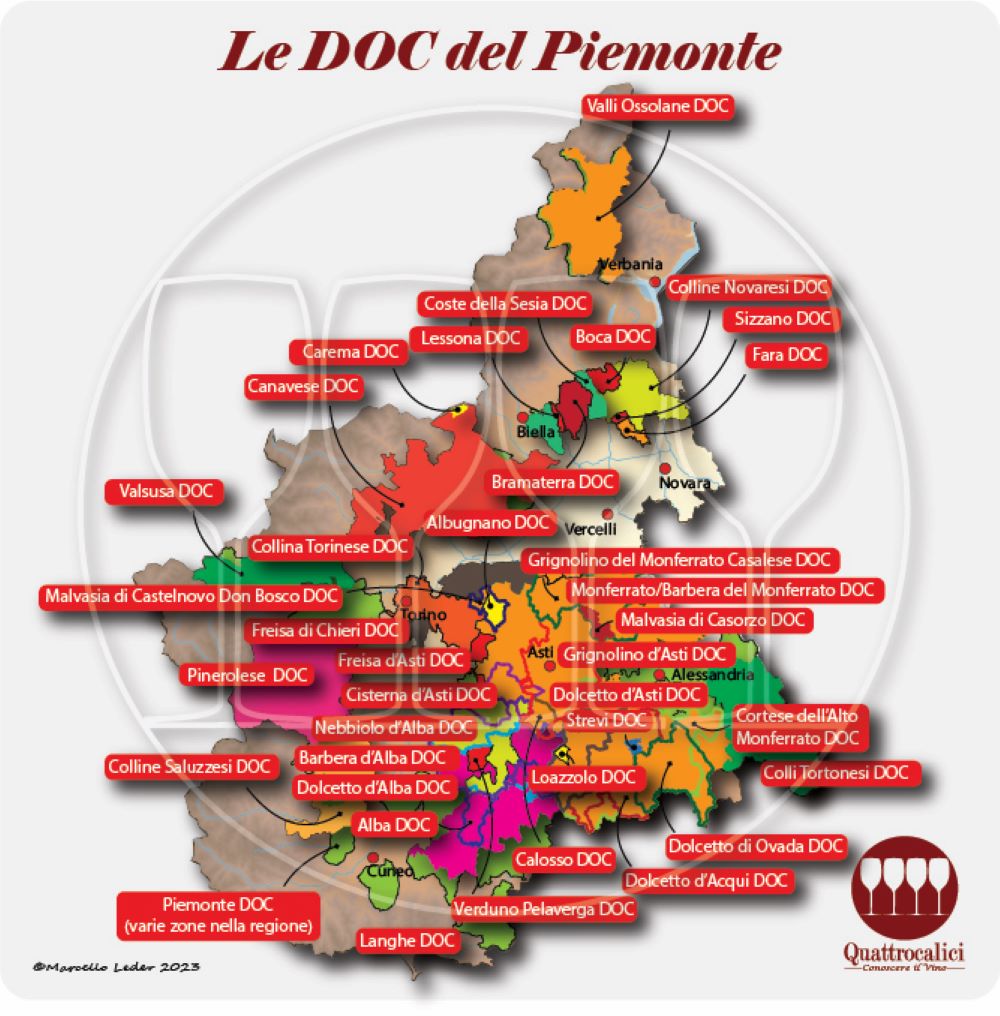 Le DOC del Piemonte