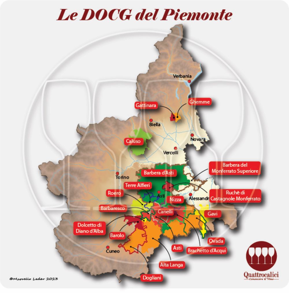 Le DOCG del Piemonte