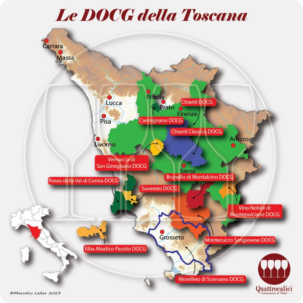 Le DOCG della Toscana