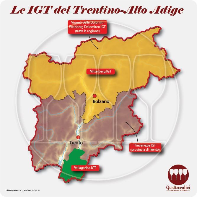 Le IGT del Trentino Alto Adige