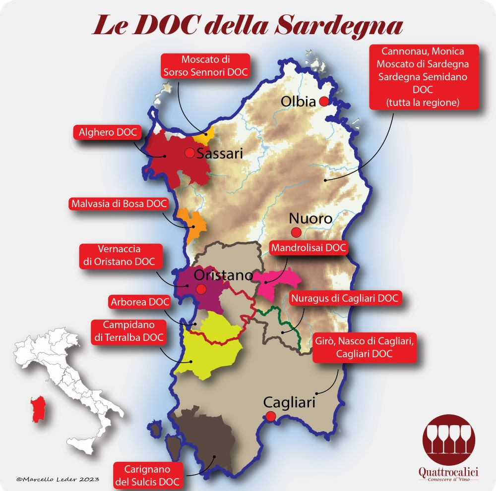 Le DOC della Sardegna