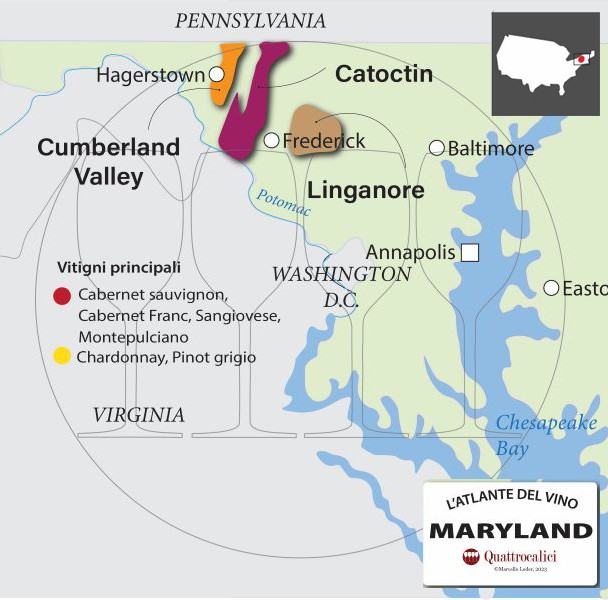 Zone vinicole del MAryland