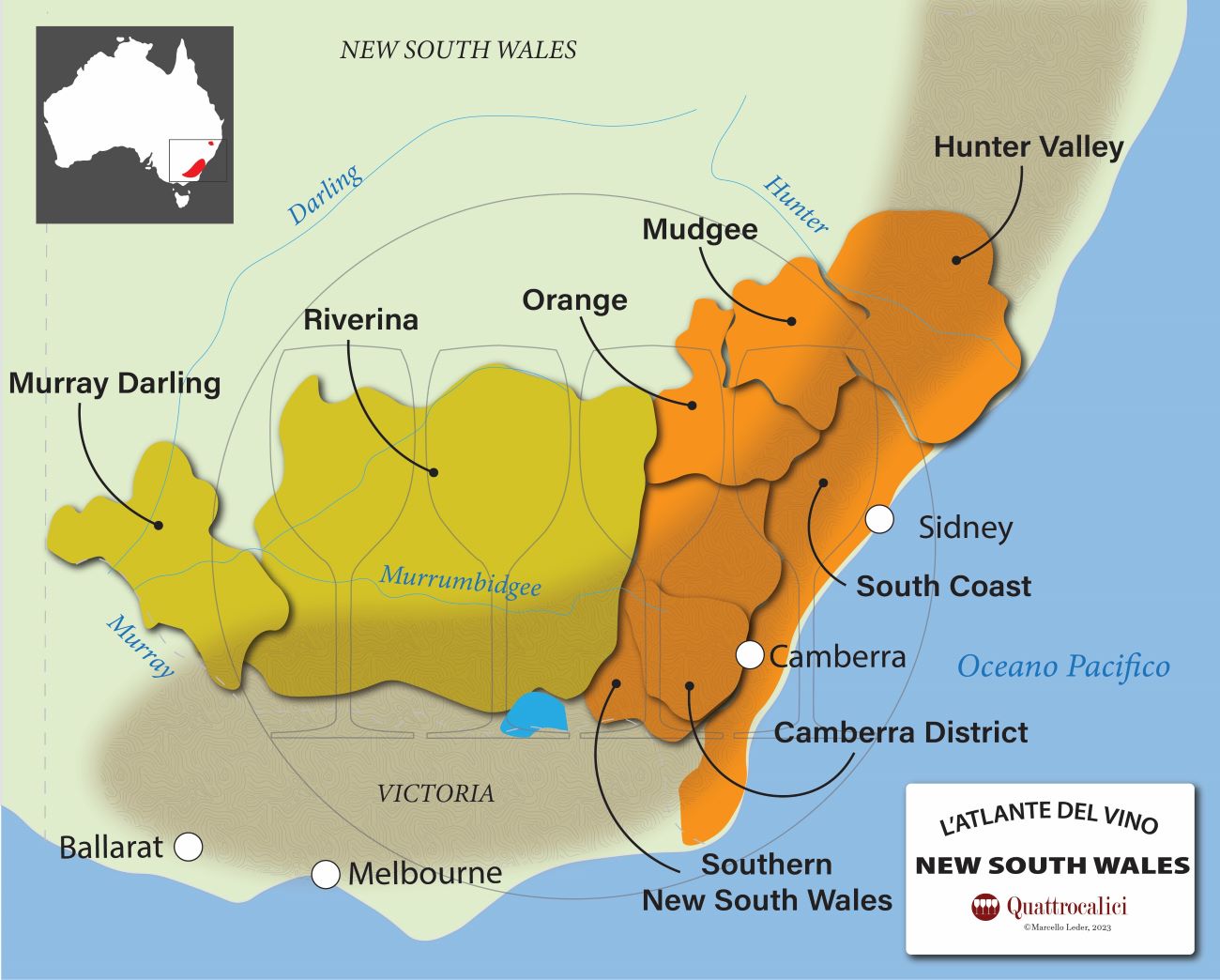 Il vino nel Nuovo Galles del Sud - New South Wales