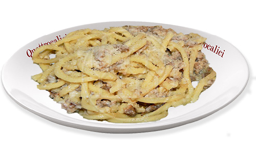 umbricelli alla norcina e vini in abbinamento