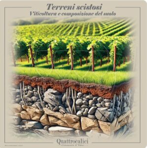 Suoli scistosi: il suolo scistoso in viticoltura
