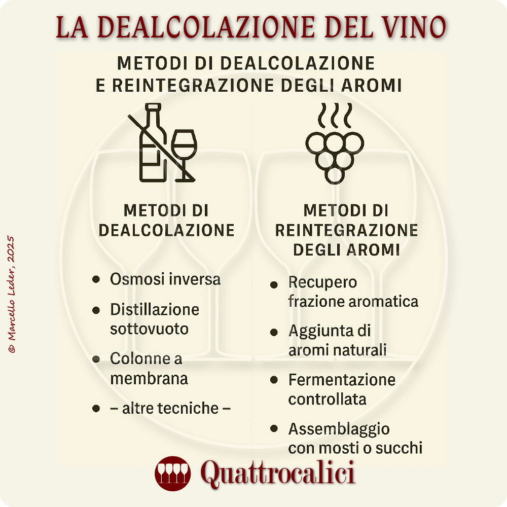 La dealcolazione del vino e i vini dealcolati