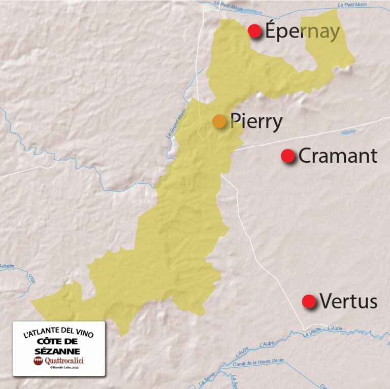 Champagne Cote de Sezanne Cartina