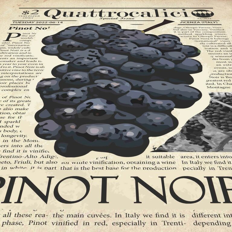I poster sui vitigni di Quattrocalici: Pinot noir