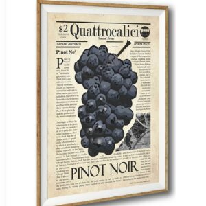 I poster sui vitigni di Quattrocalici: Pinot noir