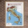 Il Poster Quattrocalici con la cartina dei Vitigni Autoctoni d'Italia