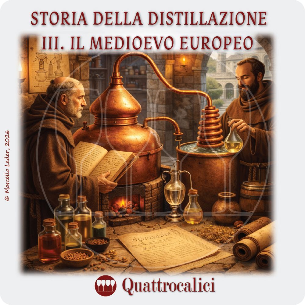 La storia della distillazione: Il Medioevo europeo