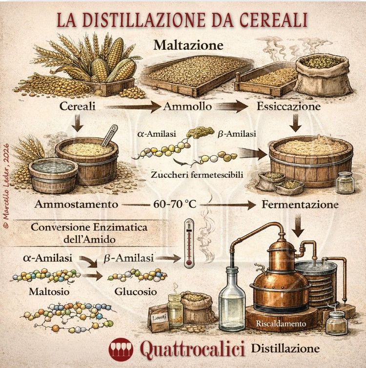La distillazione dei cereali