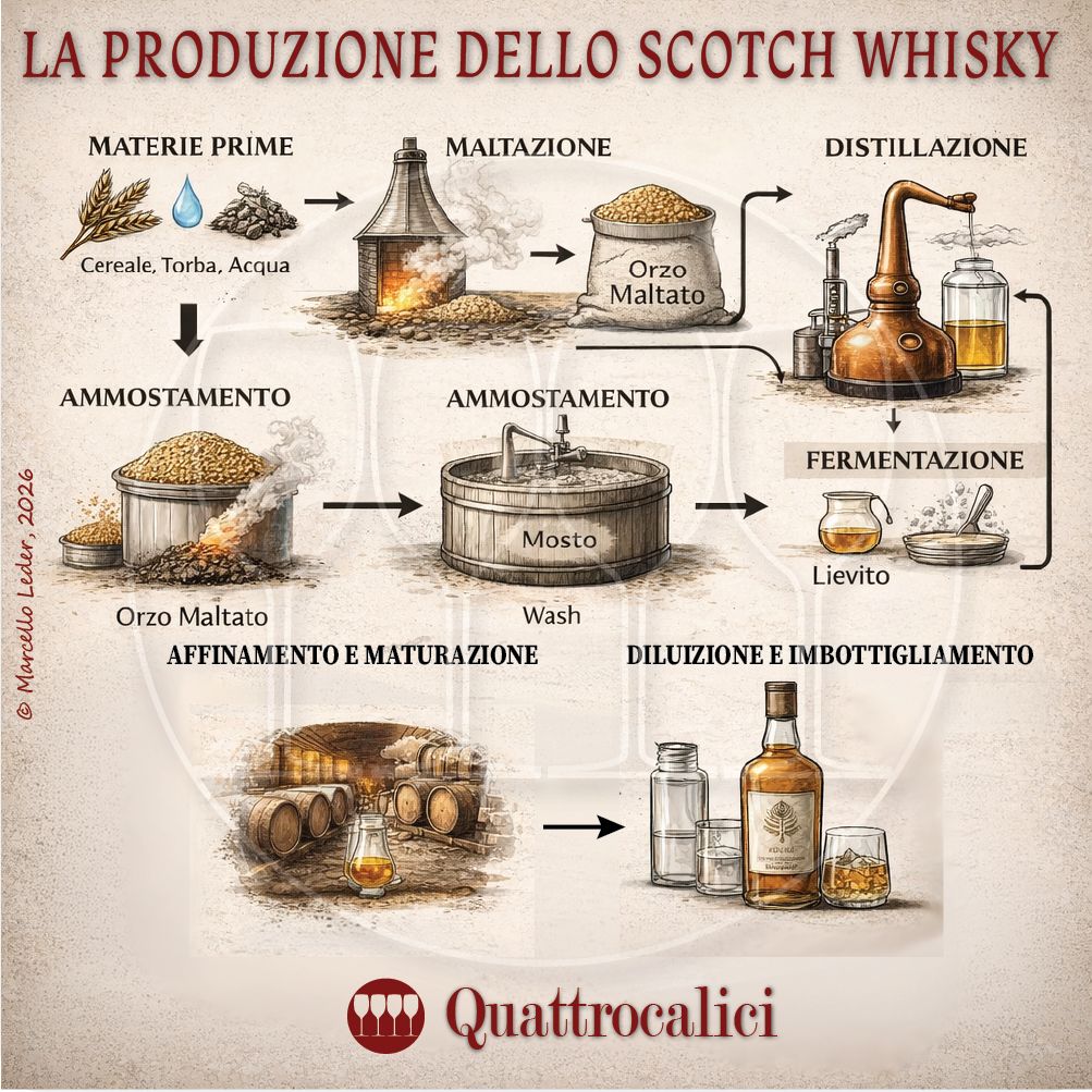 La produzione dello scotch whisky