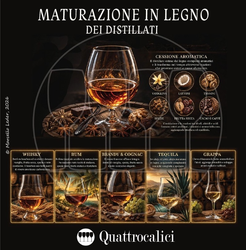 La Maturazione in Legno dei Distillati