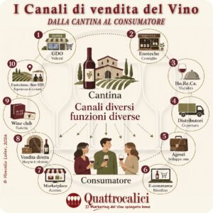 I canali di vendita del vino, dalla cantina al consumatore