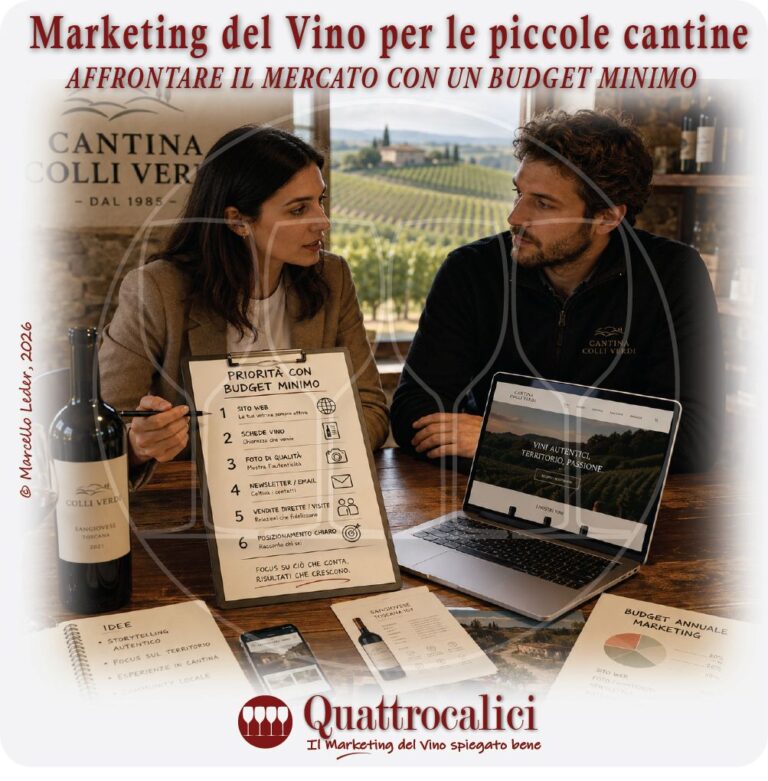marketing del vino con budget minimo per le piccole cantine