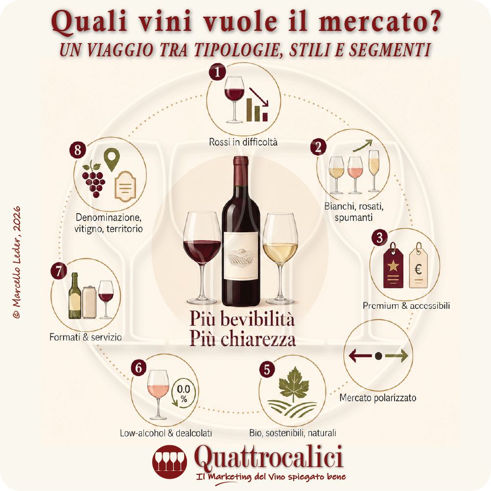 Quali vini vuole il mercato? Un viaggio tra tipologie, stili e segmenti