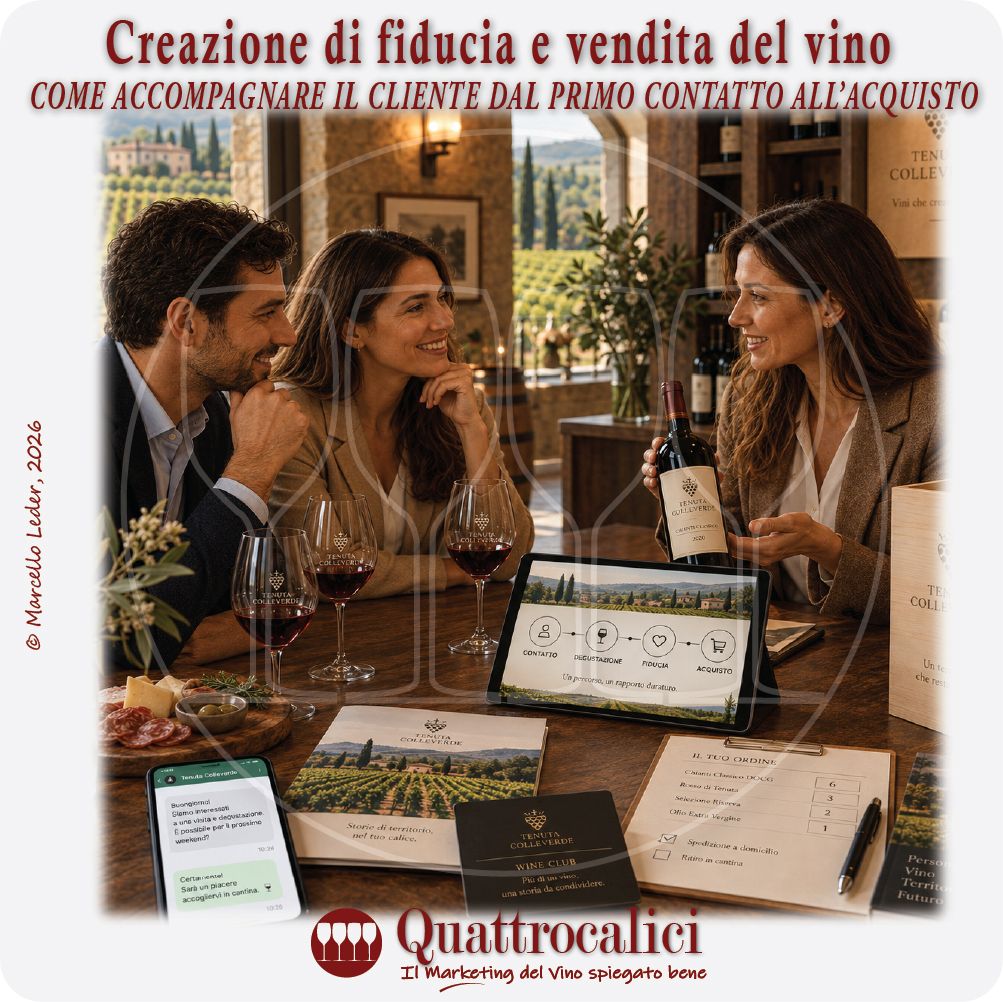 Creazione di fiducia e vendita del vino