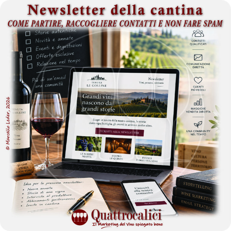 Newsletter di una cantina: impostazione e gestione