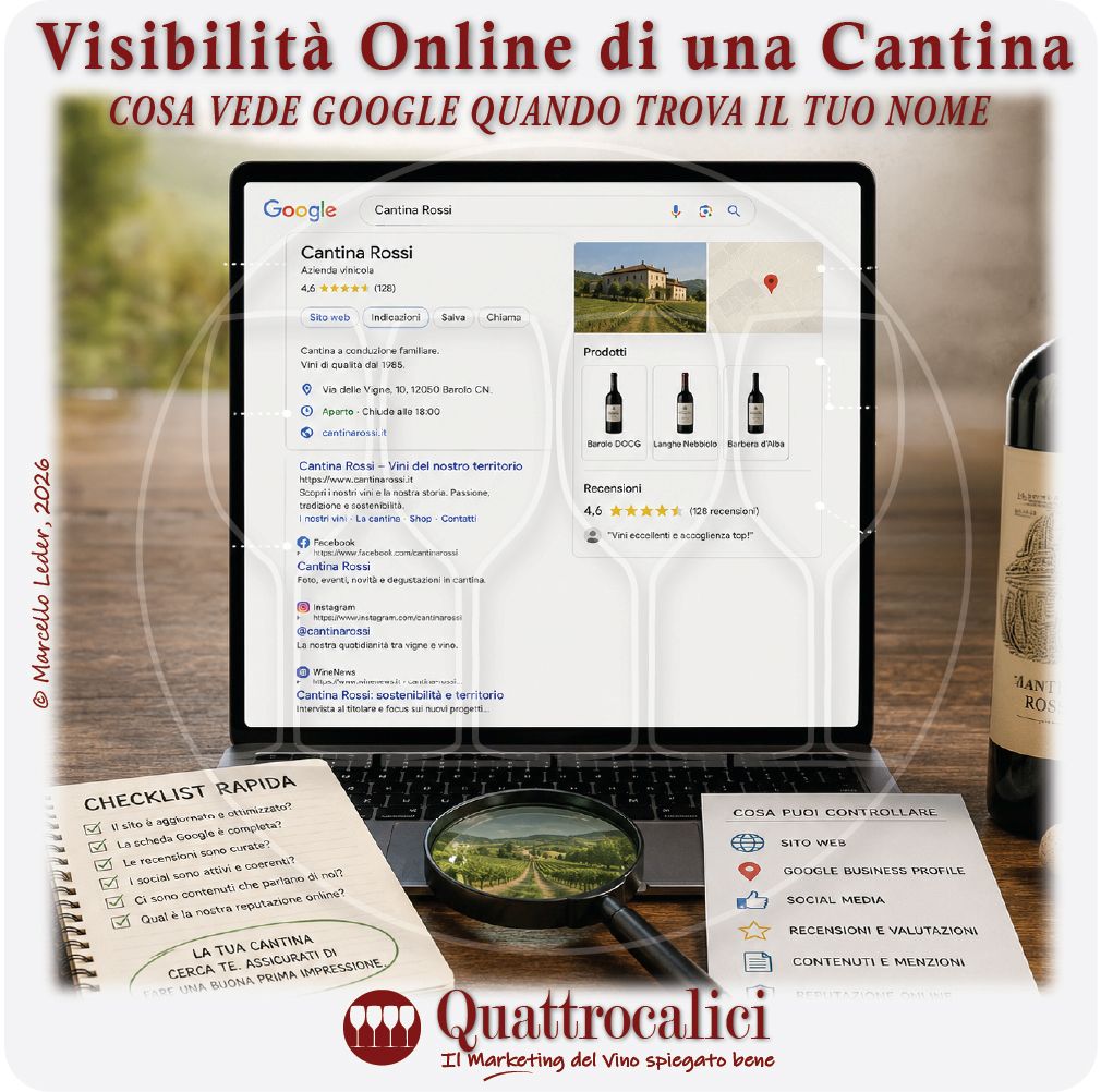 Visibilità online di una cantina: cosa vede Google quando cerca o propone il tuo nome