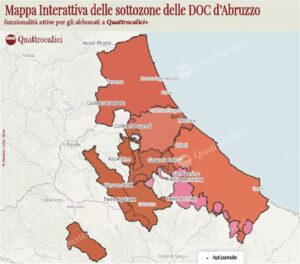 Mappe interattive delle sottozone del le DOC d'Abruzzo