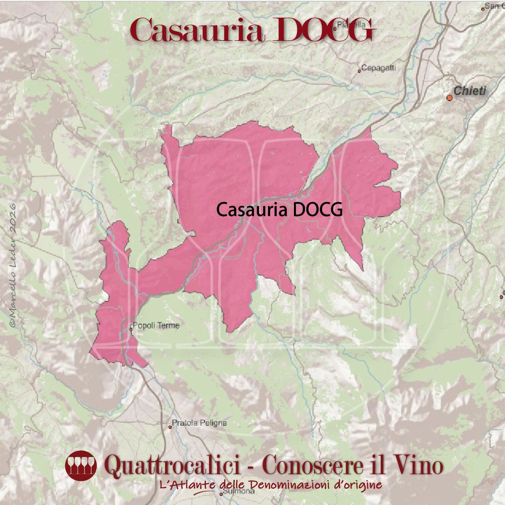 Casauria DOCG cartina