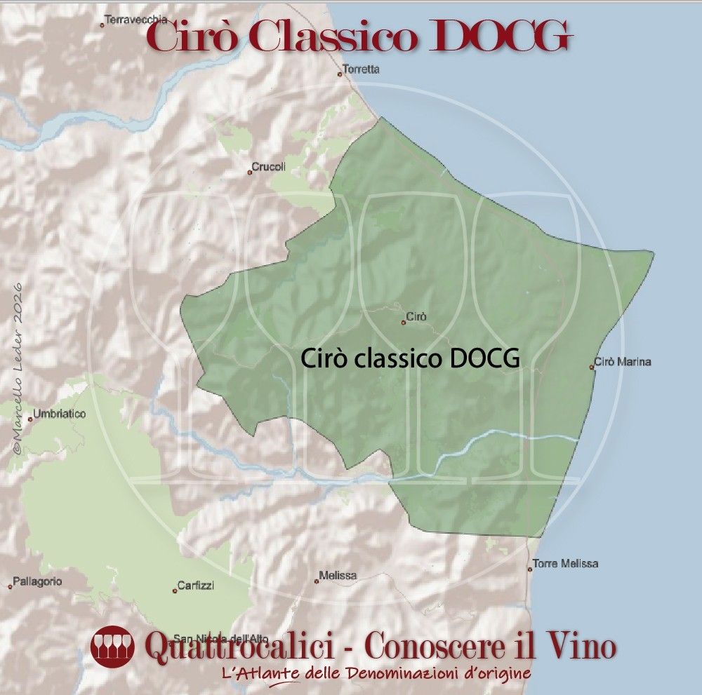 Cirò classico DOCG cartina