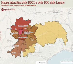 cartina interattiva dei vini delle langhe