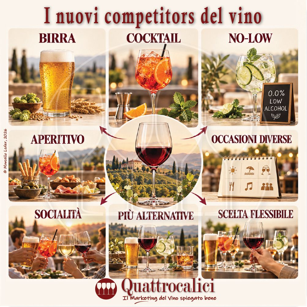 I nuovi competitors del vino