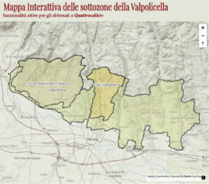 Mappa interattiva delle denominazioni della Valpolicella