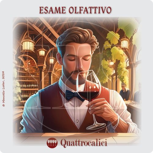 Degustazione del vino esame olfattivo