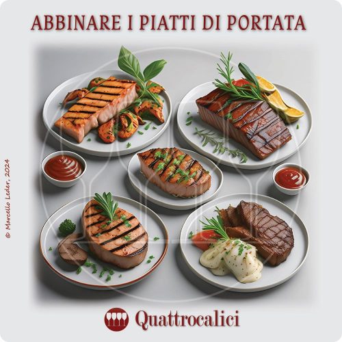 abbinare i vini ai piatti di portata