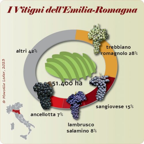 I vitigni dell'Emilia-Romagna