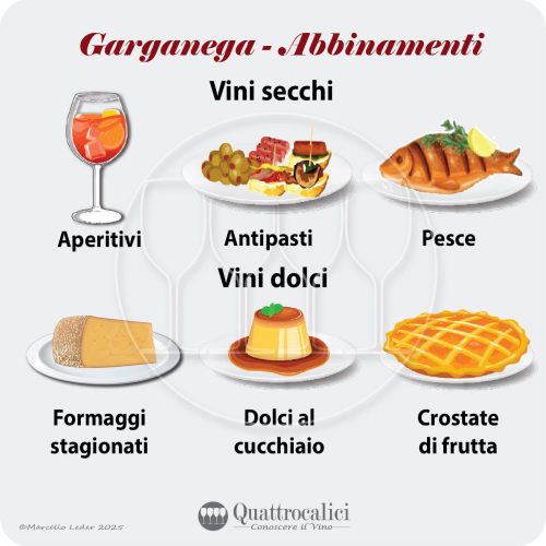 Gli abbinamenti al cibo dei vini Garganega