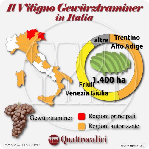 il Gewürztraminer in Italia