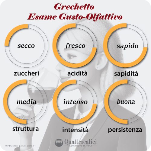 L'esame gusto-olfattivo dei vini Grechetto