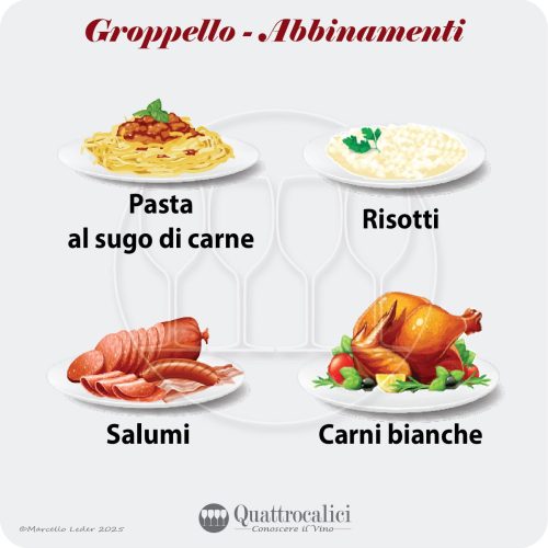 Gli abbinamenti al cibo dei vini Groppello