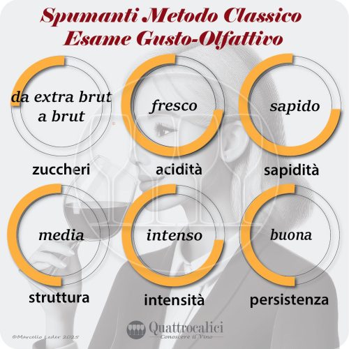L'esame gusto-olfattivo degli spumanti Metodo Classico