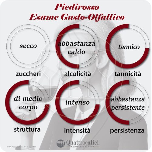 L'esame gustativo dei vini Piedirosso