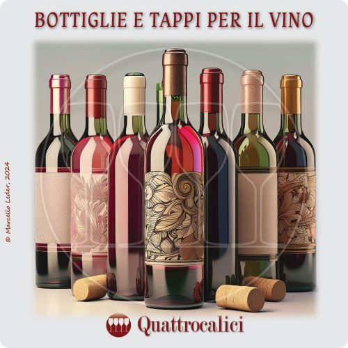 bottiglie e tappi per il vino