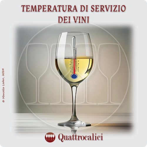 la temperatura di servizio dei vini