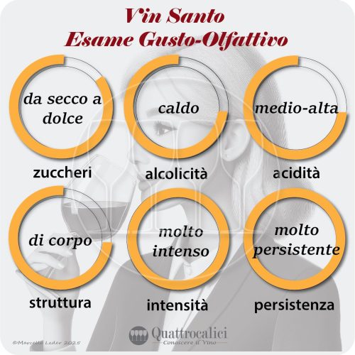 L'esame gusto-olfattivo del vin santo